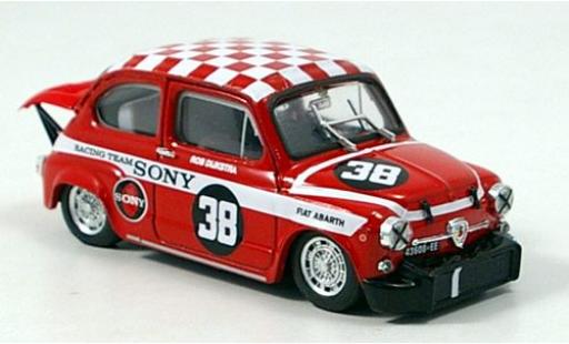 Modelauto Fiat Abarth 1000 Berlina Corsa No.38 Sony Racing Team Zandvoort Trophy 1969 R.Dijkstra 1/43 Brumm