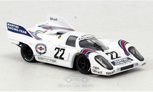 Modelauto Porsche 917 1971 No.22 Scuderia Martini Racing Martini 24h Le Mans H.Marko/G.van Lennep 1/43 Brumm
