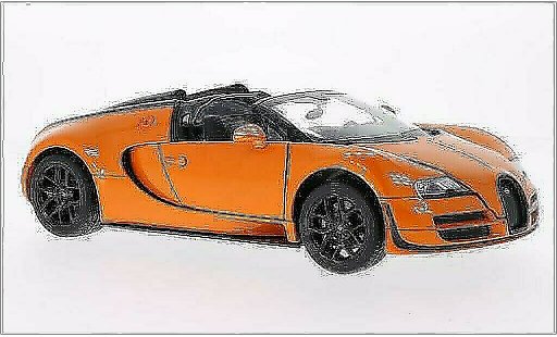 Bugatti Veyron Vitesse 1/18 Rastar 16.4 Grand Sport oranje modelauto