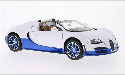 Bugatti Veyron Vitesse 1/18 Rastar 16.4 Grand Sport wit/blauw modelauto