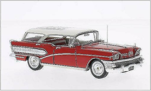Buick Century Caballero 1/43 Neo rood/wit 1958 modelauto