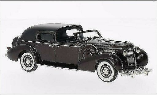 Buick Limited Town Car 1/43 Brooklin by Derham metallic bruin/zwart 1938 modelauto