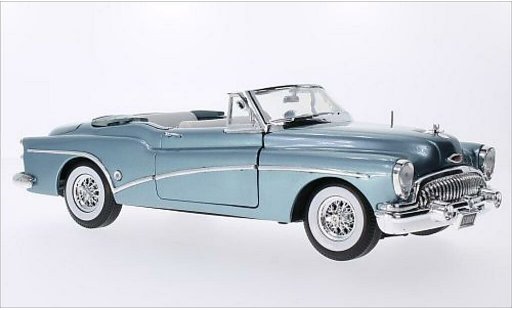 Buick Skylark Convertible 1/18 Motormax Cabriolet metallic blauw 1953 modelauto