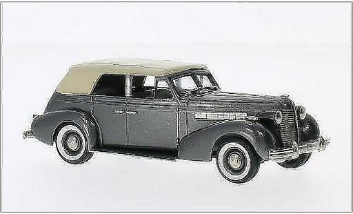 Buick Special Phaeton 1/43 Brooklin 4-door M-40C metallic grijs/beige 1938 modelauto