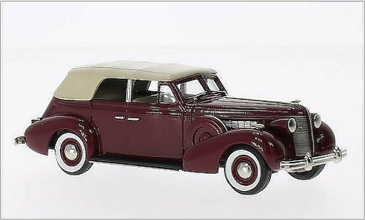Buick Special Convertible 1/43 Brooklin 5-Passenger Cabriolet Phaeton rood/beige 1937 modelauto