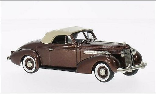 Buick Special Convertible 1/43 Brooklin Cabriolet Coupe M46-C metallic bruin/bruin 1937 modelauto