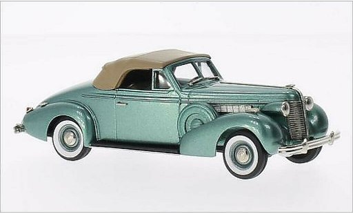 Buick Special Convertible 1/43 Brooklin Cabriolet Coupe M46-C metallic groen/bruin 1938 modelauto