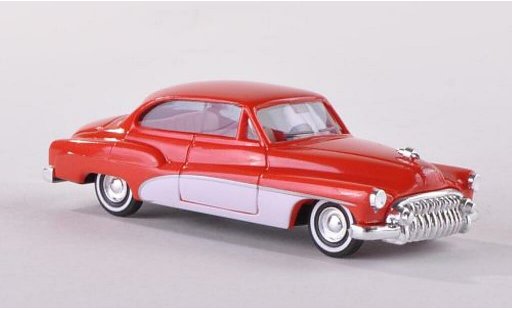 Buick Special Deluxe 1/87 Busch Series 40 rood/wit 1950 modelauto