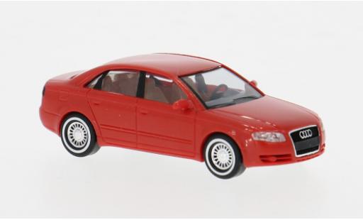 Modelauto Audi A4 berline rood 2004 1/87 Busch