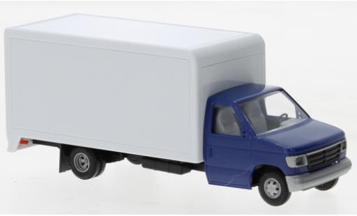 Modelauto Ford E350 Fourgon E-350 bestelwagen blauw 1992 1/87 Busch