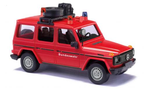 Modelauto Mercedes Classe G Utilitaire G-classe (W463) brandweer Bundeswehr 1990 1/87 Busch
