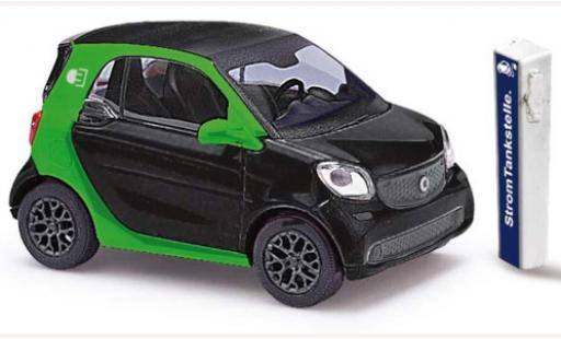 Modelauto Smart ForTwo Electric Drive zwart 2014 1/87 Busch