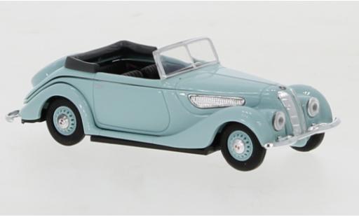 Modelauto EMW 327 Cabriolet metallic blauw 1952 1/87 Busch