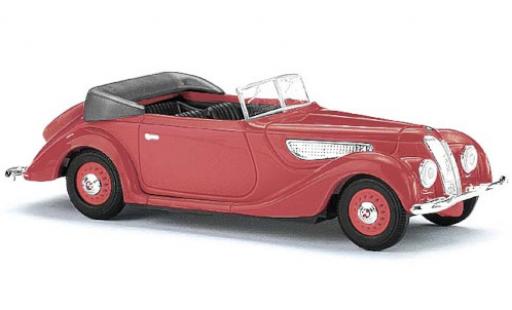Modelauto EMW 327 Cabriolet rood 1952 1/87 Busch