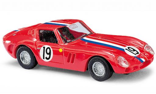 Modelauto Ferrari 250 GTO rood/Dekor No.19 1/87 Busch