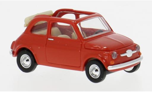 Modelauto Fiat 500 F rood 1965 1/87 Busch