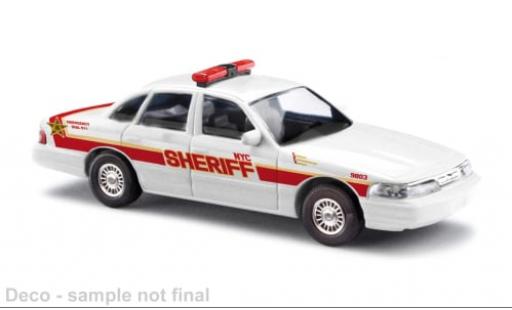 Modelauto Ford Crown Police Interceptor Victoria Politie NYC Sheriff 1996 1/87 Busch