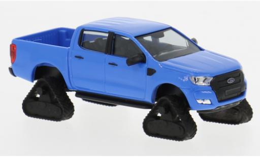 Modelauto Ford Ranger Pickup blauw 2016 1/87 Busch