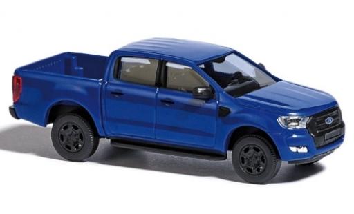 Modelauto Ford Ranger Pickup blauw 2016 1/87 Busch