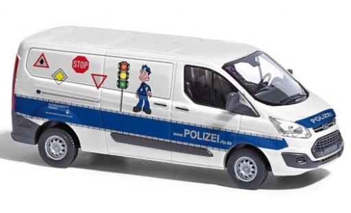 Modelauto Ford Transit Custom Bus Politie Verkehrssicherheitsberatung 2012 1/87 Busch