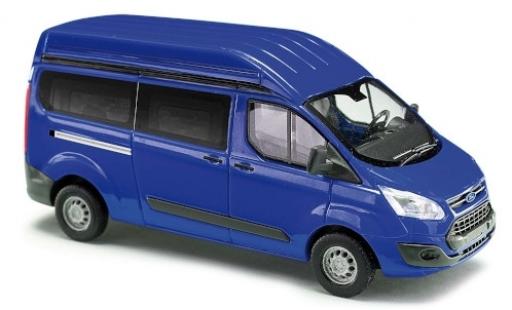 Modelauto Ford Transit Custom Hochdak blauw bus 1/87 Busch
