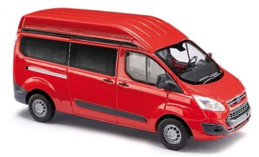 Modelauto Ford Transit Custom Hochdak rood bus 1/87 Busch