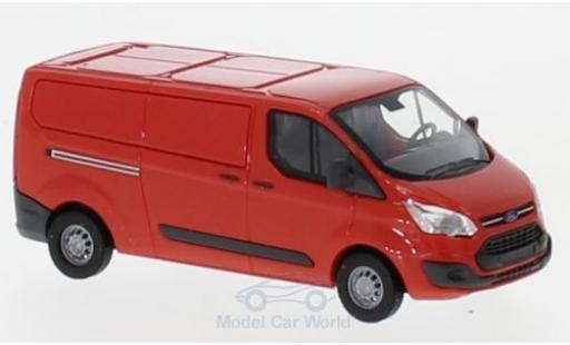 Modelauto Ford Transit Custom bestelwagen rood 2012 1/87 Busch