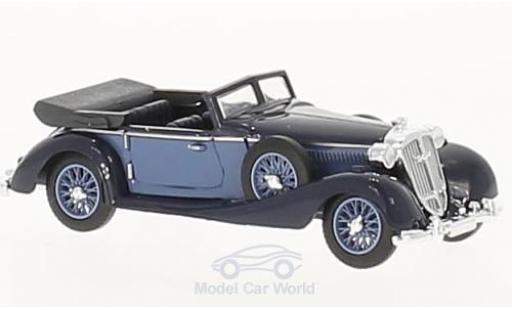 Modelauto Horch 853 Cabriolet blauw/blauw 1/87 Busch