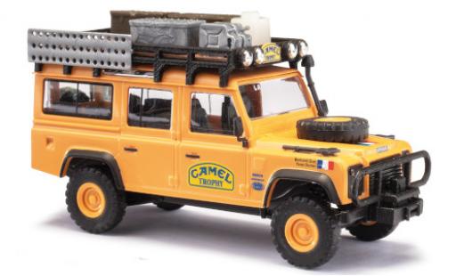 Modelauto Land Rover Defender 110 Team France Camel Trophy Camel Trophy 1989 avec Rack de toit Y.Dorier/B.Duc 1/87 Busch