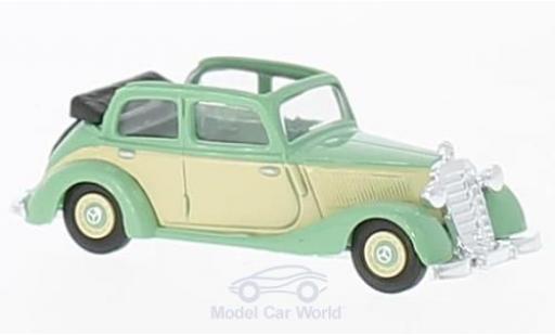 Modelauto Mercedes 170 Cabriolet V Cabrio groen/beige 1936 1/87 Busch