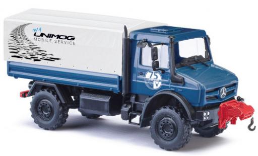Modelauto Mercedes Unimog U300-U5023 U5023 Mobile Service 2014 Mod&Atilde;&uml;le anniversaire avec Seilwinde 1/87 Busch