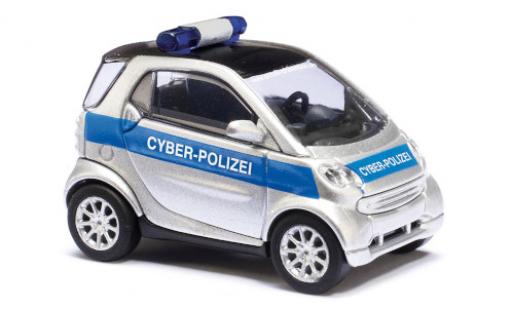 Modelauto Smart ForTwo Livree Flotte Cyber-Politie 2007 1/87 Busch