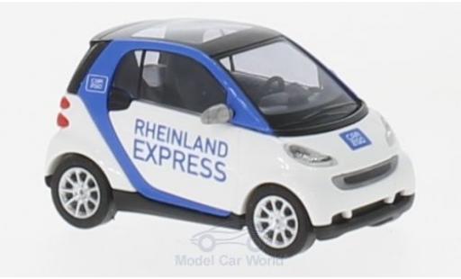 Modelauto Smart ForTwo Car2go Rheinland Express 2007 1/87 Busch