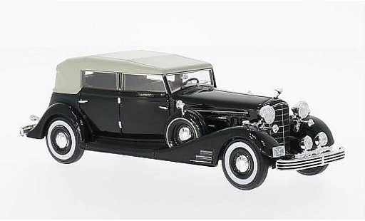 Cadillac Fleetwood Phaeton 1/43 Neo Allweather Pheaton zwart 1933 modelauto