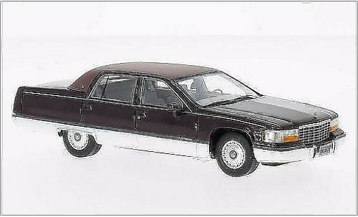 Cadillac Fleetwood Brougham 1/43 Neo metallic rood 1994 modelauto