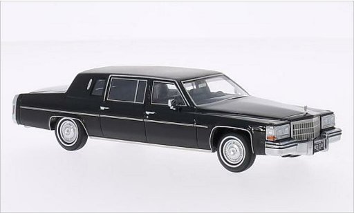 Cadillac Fleetwood Limousine 1/43 Neo Formal Sedan zwart/mat-zwart 1980 modelauto