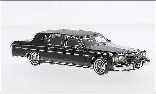 Cadillac Fleetwood Limousine 1/43 GLM Formal Sedan zwart/mat-zwart 1984 modelauto
