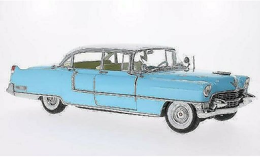 Cadillac Fleetwood Sixty Special 1/18 Greenlight Series 60 blauw/wit 1955 modelauto