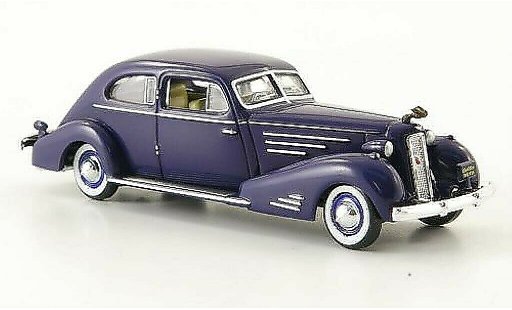Cadillac V16 Coupe 1/87 Ricko Aerodynamic blauw 1934 modelauto