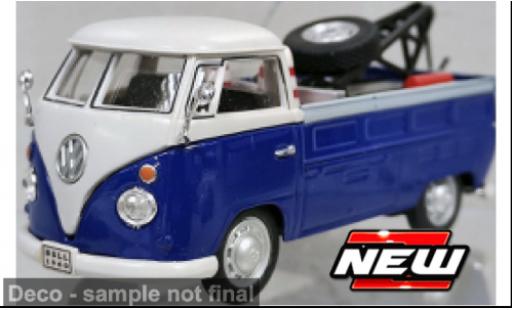 Modelauto Volkswagen T1 Base Pick Up blauw/wit 1/43 Cararama