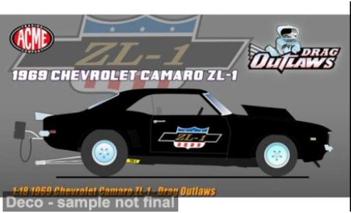 Modelauto Chevrolet Camaro ZL1 1969 Drag Outlaws 1/18 ACME