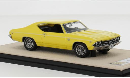 Modelauto Chevrolet Chevelle SS 39 geel 1/43 Stamp Models