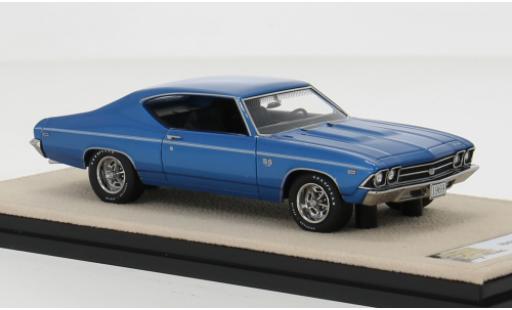 Modelauto Chevrolet Chevelle SS 39 blauw 1/43 Stamp Models