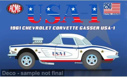 Modelauto Chevrolet Corvette Convertible 1961 USA-1 1/18 ACME