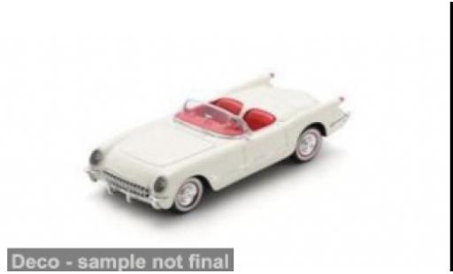Modelauto Chevrolet Corvette Convertible (C1) wit/rood 1/43 Spark