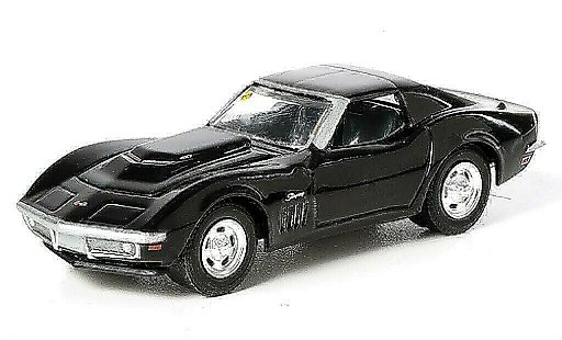 Chevrolet Corvette course 1/64 Greenlight C2 (C2) L88 zwart 1969 modelauto