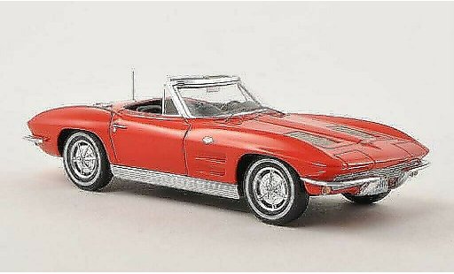 Chevrolet Corvette Convertible 1/43 Spark C2 Sting Ray Cabriolet rood 1963 modelauto