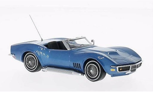 Chevrolet Corvette Convertible 1/43 Vitesse C3 Cabriolet blauw 1968 modelauto