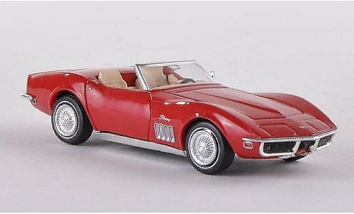 Chevrolet Corvette Convertible 1/87 Brekina C3 Cabriolet rood modelauto