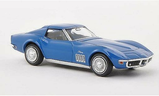 Chevrolet Corvette Coupe 1/87 Brekina C3 blauw modelauto